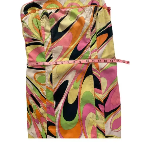 Emilio Pucci Printed Multicolor Mini Dress VINTAGE - Picture 4 of 8